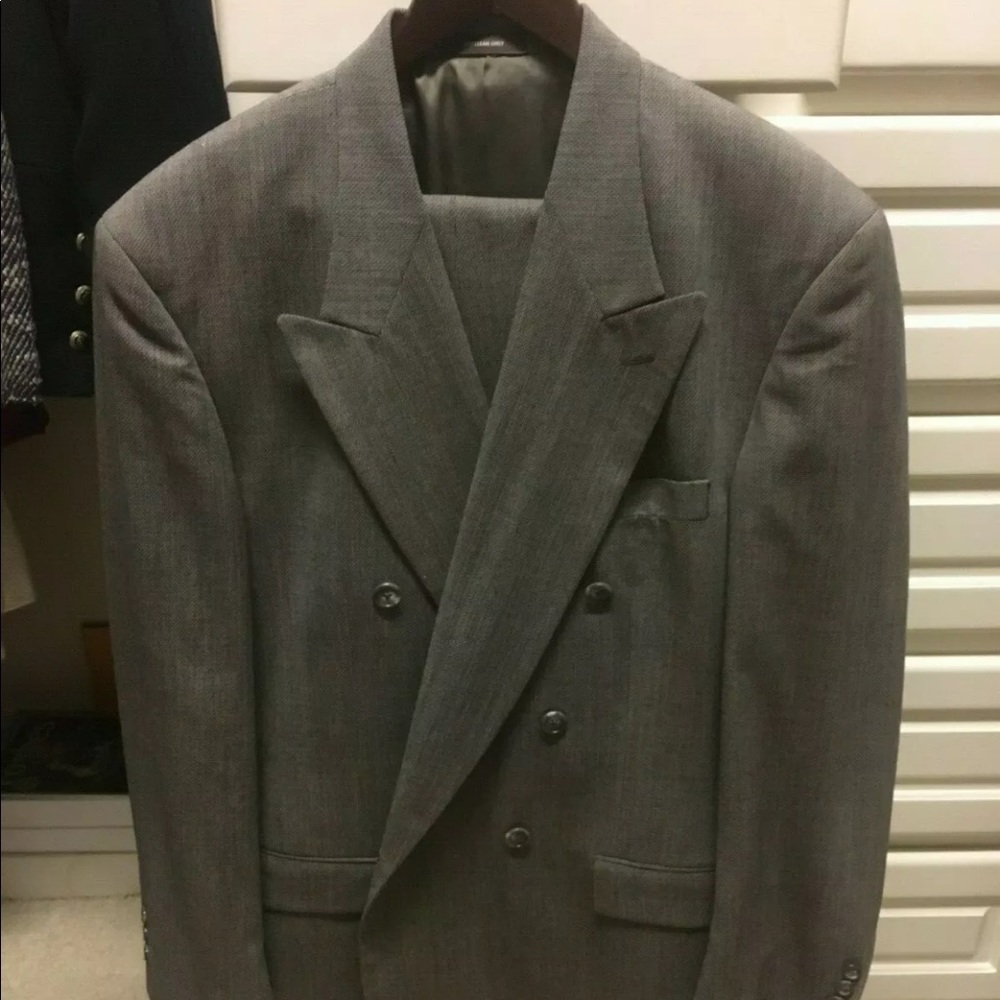 Givenchy Double Breasted Grey Suit Jacket & Pant